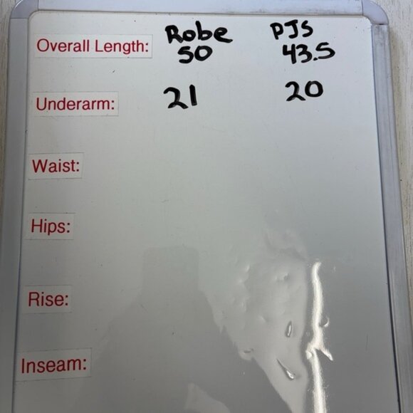 Land's End Cotton Robe Nightgown SET Blue L 14-16 Midi - Picture 8 of 8